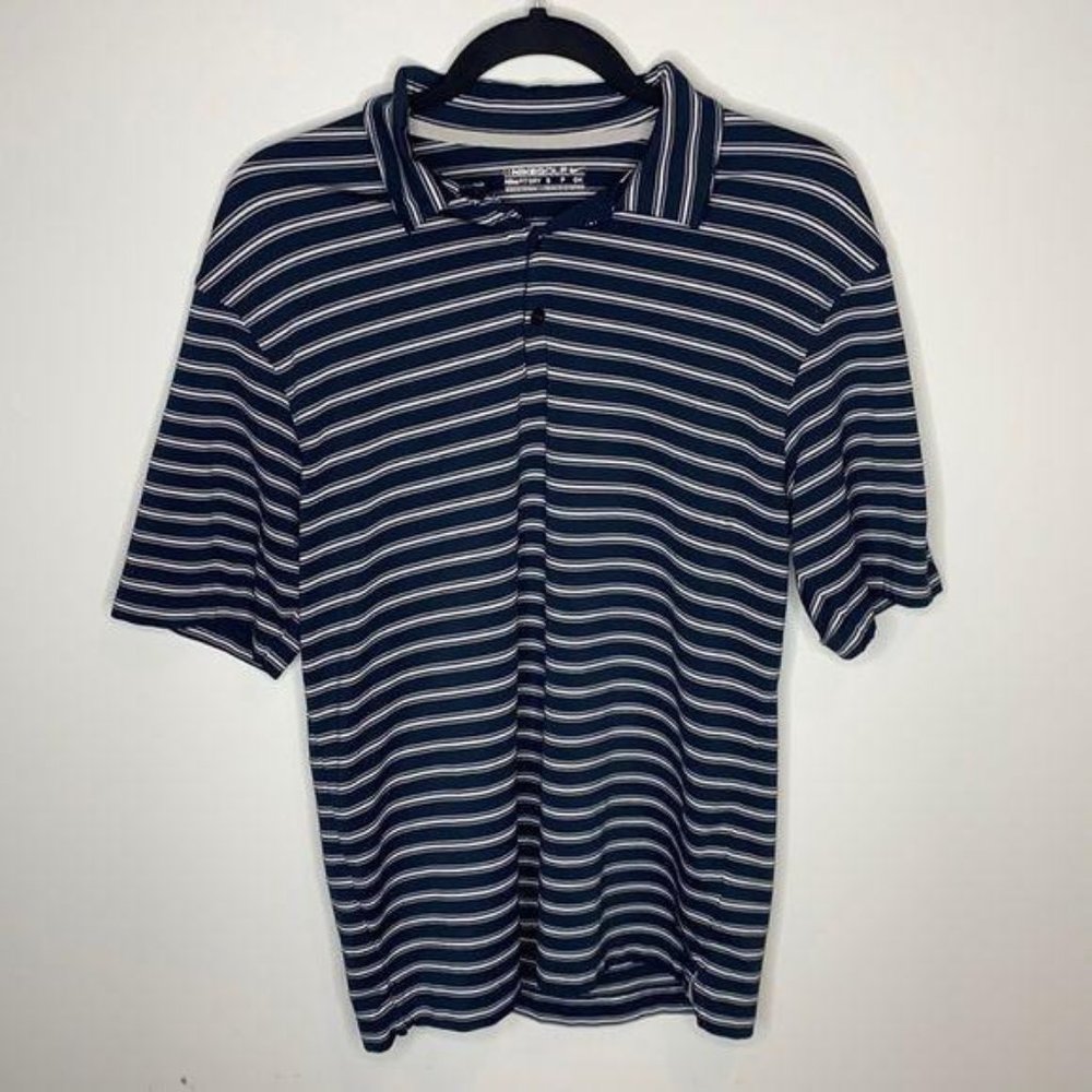 Nike Golf Dry-Fit Striped Polo: Size Small